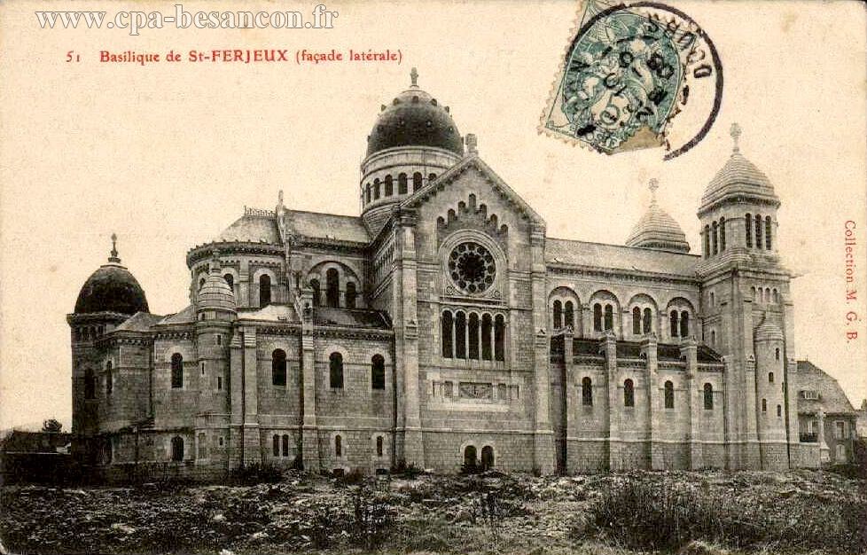 51 Basilique de St-FERJEUX (façade latérale)
